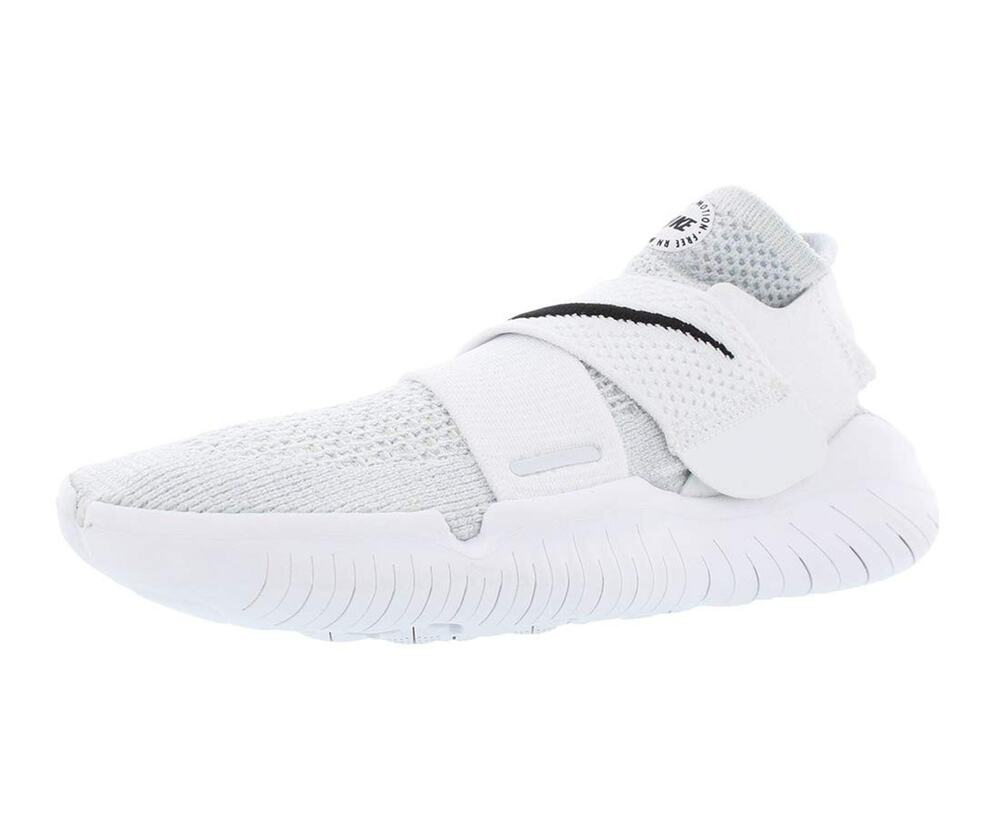 NIKE WOMENS FREE RN MOTION FABRIC LOW TOP RUNNING, GREY/WHITE, SIZE 9.5